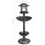 Decorative birdbath with plastic solar LED lights by vidaXL, Birdbaths - Ref: Foro24-48221, Price: 48,06 €, Discount: %