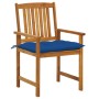 Garden chairs with cushions 8 pcs solid acacia wood by , Garden chairs - Ref: Foro24-3078203, Price: 652,86 €, Discount: %