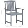 Gartenstühle mit Kissen, 8 Stück, massives graues Akazienholz von , Gartenstühle - Ref: Foro24-3078255, Preis: 548,81 €, Raba...
