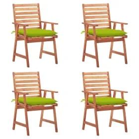 Garden dining chairs and cushions 4 pcs solid acacia wood by , Garden chairs - Ref: Foro24-3078346, Price: 307,96 €, Discount: %
