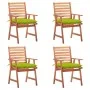 Garden dining chairs and cushions 4 pcs solid acacia wood by , Garden chairs - Ref: Foro24-3078346, Price: 307,96 €, Discount: %