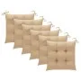 Garden dining chairs and cushions 6 units solid acacia wood by , Garden chairs - Ref: Foro24-3078365, Price: 404,62 €, Discou...