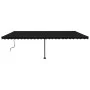 Manual retractable awning with anthracite gray LED light 600x350 cm by , Awnings - Ref: Foro24-3069884, Price: 726,88 €, Disc...