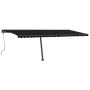 Manual retractable awning with anthracite gray LED light 600x300 cm by , Awnings - Ref: Foro24-3069804, Price: 683,40 €, Disc...