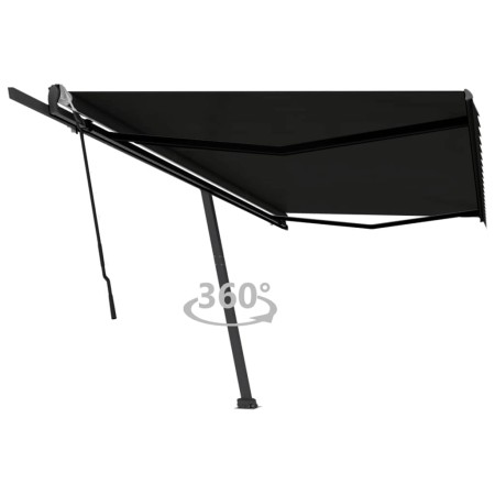 Manuell ausfahrbare Fußmarkise Anthrazitgrau 500x350 cm von , Markisen - Ref: Foro24-3069859, Preis: 552,00 €, Rabatt: %