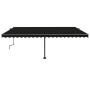 Manual retractable foot awning anthracite gray 500x350 cm by , Awnings - Ref: Foro24-3069859, Price: 552,00 €, Discount: %