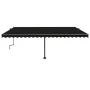 Manual retractable foot awning anthracite gray 500x350 cm by , Awnings - Ref: Foro24-3069859, Price: 562,19 €, Discount: %