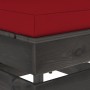 Ecksofa mit grau imprägnierten Holzkissen von vidaXL, Modulare Sofas für den Außenbereich - Ref: Foro24-3068129, Preis: 100,8...