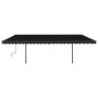 Manual retractable awning with anthracite gray poles 6x3 m by , Awnings - Ref: Foro24-3070204, Price: 640,54 €, Discount: %