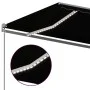 Manual retractable awning with anthracite gray poles 6x3 m by , Awnings - Ref: Foro24-3070204, Price: 686,63 €, Discount: %