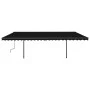 Toldo retráctil manual con luz LED gris antracita 6x3,5 m de , Toldos - Ref: Foro24-3070284, Precio: 742,15 €, Descuento: %