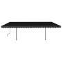 Toldo retráctil manual con luz LED gris antracita 6x3,5 m de , Toldos - Ref: Foro24-3070284, Precio: 741,46 €, Descuento: %