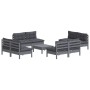 Gartenmöbel 9-teilig mit anthrazitfarbenen Kiefernholzkissen von , Gartensets - Ref: Foro24-3096048, Preis: 693,02 €, Rabatt: %