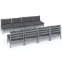 Garden furniture set 9 pieces and cushions solid pine wood by , Garden sets - Ref: Foro24-3096144, Price: 757,77 €, Discount: %