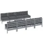 Garden furniture set 9 pieces and cushions solid pine wood by , Garden sets - Ref: Foro24-3096144, Price: 757,77 €, Discount: %