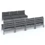 Gartenmöbel 8-teilig mit anthrazitfarbenen Kiefernholzkissen von , Gartensets - Ref: Foro24-3096138, Preis: 692,71 €, Rabatt: %