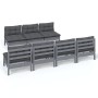 Gartenmöbel 8-teilig mit anthrazitfarbenen Kiefernholzkissen von , Gartensets - Ref: Foro24-3096138, Preis: 642,59 €, Rabatt: %