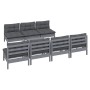 Garden furniture 8 pieces with anthracite pine wood cushions by , Garden sets - Ref: Foro24-3096138, Price: 633,10 €, Discoun...