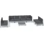 Garden furniture set 9 pieces and cushions solid pine wood by , Garden sets - Ref: Foro24-3096240, Price: 776,40 €, Discount: %