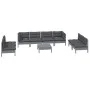 Garden furniture set 9 pieces and cushions solid pine wood by , Garden sets - Ref: Foro24-3096240, Price: 776,40 €, Discount: %
