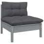 Garden furniture set 9 pieces and cushions solid pine wood by , Garden sets - Ref: Foro24-3096240, Price: 776,40 €, Discount: %