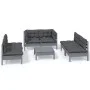 Garden furniture set 7 pieces and cushions solid pine wood by , Garden sets - Ref: Foro24-3096216, Price: 591,18 €, Discount: %