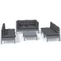 Gartenmöbel-Set 7-teilig und Kissen aus massivem Kiefernholz von , Gartensets - Ref: Foro24-3096216, Preis: 565,64 €, Rabatt: %