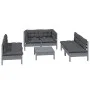 Garden furniture set 7 pieces and cushions solid pine wood by , Garden sets - Ref: Foro24-3096216, Price: 591,18 €, Discount: %