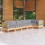 Gartenmöbel-Set 6-teilig und Kissen aus Kiefernholz von , Gartensets - Ref: Foro24-3096393, Preis: 488,05 €, Rabatt: %
