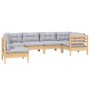 Gartenmöbel-Set 6-teilig und Kissen aus Kiefernholz von , Gartensets - Ref: Foro24-3096417, Preis: 494,62 €, Rabatt: %