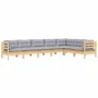 Gartenmöbel-Set 7-teilig und Kissen aus massivem Kiefernholz von , Gartensets - Ref: Foro24-3096694, Preis: 520,53 €, Rabatt: %