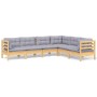 Gartenmöbel-Set 6-teilig und Kissen aus massivem Kiefernholz von , Gartensets - Ref: Foro24-3096682, Preis: 494,62 €, Rabatt: %