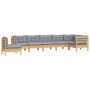 Gartenmöbel-Set 8-teilig und Kissen aus massivem Kiefernholz von , Gartensets - Ref: Foro24-3096730, Preis: 670,74 €, Rabatt: %