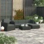 6-teiliges Gartenmöbel-Set und schwarze Kissen aus synthetischem Rattan von vidaXL, Gartensets - Ref: Foro24-46754, Preis: 67...