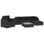 6-teiliges Gartenmöbel-Set und schwarze Kissen aus synthetischem Rattan von vidaXL, Gartensets - Ref: Foro24-46754, Preis: 67...