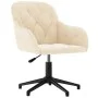 Sillas de comedor giratorias 2 uds terciopelo crema de , Sillas de comedor - Ref: Foro24-3103386, Precio: 180,51 €, Descuento: %