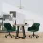 Drehbare Esszimmerstühle, 2 Einheiten, dunkelgrüner Samt von , Essstühle - Ref: Foro24-3103423, Preis: 173,26 €, Rabatt: %
