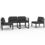 Garden furniture set 5 pieces and anthracite gray aluminum cushions by , Garden sets - Ref: Foro24-3107788, Price: 591,06 €, ...