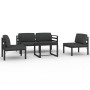Gartenmöbel-Set 5-teilig und anthrazitgraue Aluminiumkissen von , Gartensets - Ref: Foro24-3107788, Preis: 603,41 €, Rabatt: %