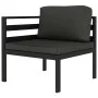Garden furniture set 5 pieces and anthracite gray aluminum cushions by , Garden sets - Ref: Foro24-3107788, Price: 591,06 €, ...