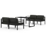 Gartenmöbel-Set 5-teilig und anthrazitgraue Aluminiumkissen von , Gartensets - Ref: Foro24-3115924, Preis: 740,86 €, Rabatt: %