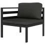 Garden furniture set 5 pieces and anthracite gray aluminum cushions by , Garden sets - Ref: Foro24-3115924, Price: 712,25 €, ...