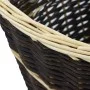 Brennholzkorb mit Transportgurten Naturweide 57x51x69cm von vidaXL, Brennholztaschen und -halter - Ref: Foro24-286975, Preis:...