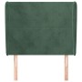 Headboard with dark green velvet ears 93x23x118/128 cm by , Headboards and footboards - Ref: Foro24-3117715, Price: 104,57 €,...
