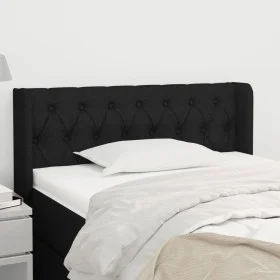 Black fabric headboard 103x16x78/88 cm by , Headboards and footboards - Ref: Foro24-3119096, Price: 45,79 €, Discount: %
