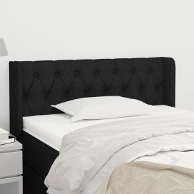 Kopfteil aus schwarzem Stoff, 103 x 16 x 78/88 cm von , Kopf- und Fußteile - Ref: Foro24-3119096, Preis: 47,65 €, Rabatt: %