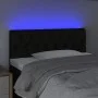 Black fabric headboard with LED 100x7x78/88 cm by , Headboards and footboards - Ref: Foro24-3121940, Price: 45,16 €, Discount: %
