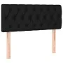 Black fabric headboard with LED 100x7x78/88 cm by , Headboards and footboards - Ref: Foro24-3121940, Price: 45,16 €, Discount: %