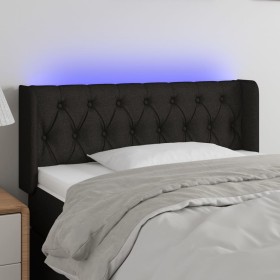 Kopfteil aus schwarzem Stoff mit LED 103x16x78/88 cm von , Kopf- und Fußteile - Ref: Foro24-3123564, Preis: 51,99 €, Rabatt: %