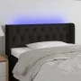 Cabecero con LED de tela negro 103x16x78/88 cm de , Cabeceros y pies de cama - Ref: Foro24-3123564, Precio: 53,60 €, Descuent...